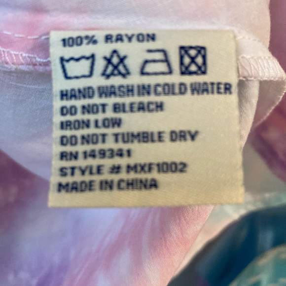 NWT WonderLust LA 3/4 Sleeve Tie-Dye Boho Tunic Sz L - Picture 9 of 13